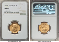 British India. George V gold Sovereign 1918-I MS63 NGC, Bombay mint, KM-A525, Fr-1609. 

HID09801242017

© 2022 Heritage Auctions | All Rights Reserve...