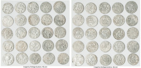 Seljuqs of Rum 25-Piece Lot of Uncertified Assorted Dirhams VF-XF, Lot of 25 coins of Kaykhusraw II (AH 634-644 / AD 1236-1245) (sun & lion), A-1218, ...