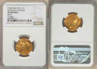 Venice. Francesco Venier gold Zecchino ND (1554-1556) XF Details (Bent) NGC, Fr-1253. (3.40gm. 

HID09801242017

© 2022 Heritage Auctions | All Rights...