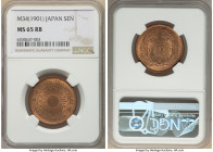 Meiji Sen Year 34 (1901) MS65 Red and Brown NGC, Osaka mint, KM-Y20/ 

HID09801242017

© 2022 Heritage Auctions | All Rights Reserved