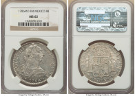 Charles III 8 Reales 1786 Mo-FM MS62 NGC, KM106.2a. Quite a handsome example with blast white and flashy surfaces. 

HID09801242017

© 2022 Heritage A...