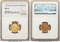 Charles III gold Escudo 1787 Mo-FM MS61 NGC, Mexico City mint, KM118.2a, Fr-36. Single top grade certified to date. 

HID09801242017

© 2022 Heritage ...