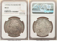 Charles IV 8 Reales 1797 Mo-FM MS61 NGC, Mexico City mint, KM109. 

HID09801242017

© 2022 Heritage Auctions | All Rights Reserved