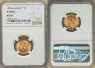 Estados Unidos gold Restrike 5 Pesos 1955-M MS65 NGC, Mexico City mint, KM464, Fr-168R. 

HID09801242017

© 2022 Heritage Auctions | All Rights Reserv...