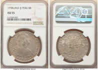 Charles IV 8 Reales 1798 LM-IJ AU55 NGC, Lima mint, KM97. 

HID09801242017

© 2022 Heritage Auctions | All Rights Reserved