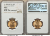 Mihai I gold "Romanian Kings" 20 Lei 1944 MS64 NGC, KM-XM13, Fr-21. AGW 0.1895 oz. 

HID09801242017

© 2022 Heritage Auctions | All Rights Reserved