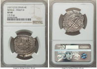 Philip III Cob 4 Reales ND (1617-1621) S-G XF40 NGC, Seville mint, KM36.2. 13.51gm. 

HID09801242017

© 2022 Heritage Auctions | All Rights Reserved