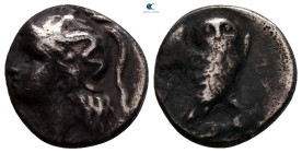 Calabria. Tarentum circa 280-272 BC. Drachm AR