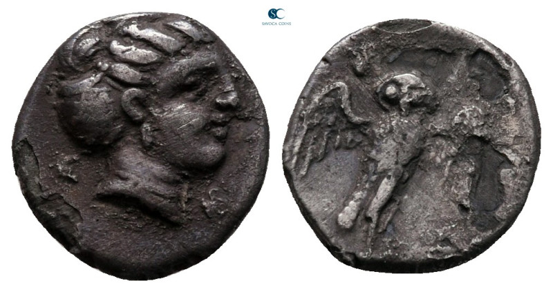 Lucania. Velia circa 305-290 BC. 
Litra AR

11 mm, 0,79 g



very fine