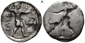Bruttium. Kaulonia circa 525-500 BC. Nomos AR