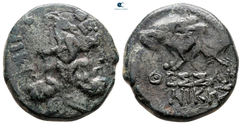 Macedon. Thessalonica circa 187-31 BC. 
Bronze Æ

20 mm, 6,16 g



nearly...