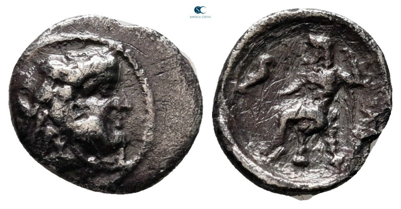 Kings of Macedon. Babylon (?). Alexander III "the Great" 336-323 BC. 
Obol AR
...