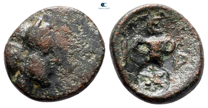 Kings of Thrace. Odrysian. Kersebleptes 359-340 BC. 
Bronze Æ

14 mm, 1,88 g...