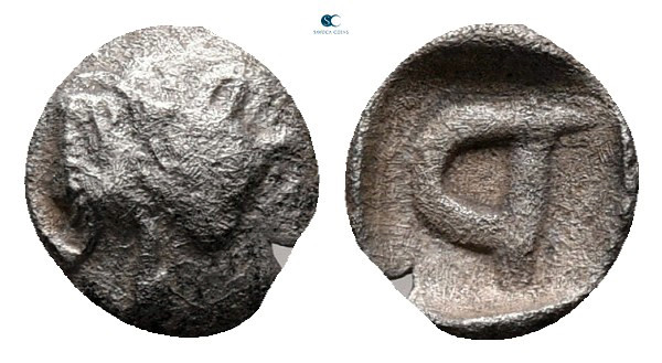 Asia Minor. Uncertain mint circa 450-400 BC. 
Tetartemorion AR

6 mm, 0,15 g...