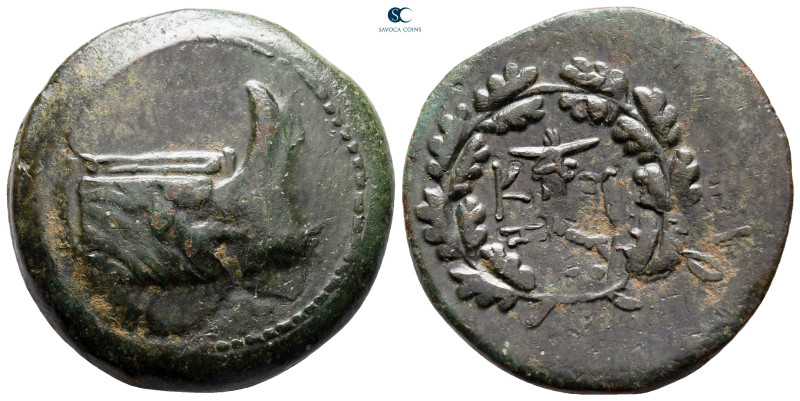 Mysia. Kyzikos circa 300-200 BC. Overstruck on an earlier issue from Kyzikos (SN...