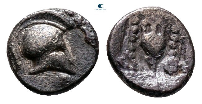 Troas. Uncertain circa 500-400 BC. 
Tetartemorion AR

7 mm, 0,23 g



ver...