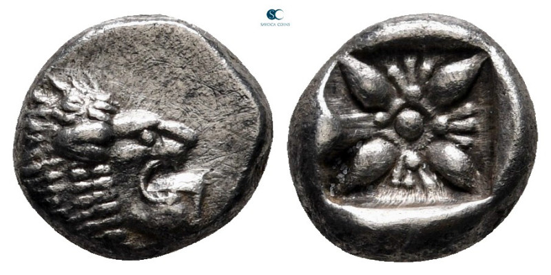 Ionia. Miletos circa 525-475 BC. 
Diobol AR

9 mm, 1,21 g



very fine