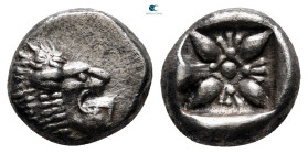 Ionia. Miletos circa 525-475 BC. Diobol AR