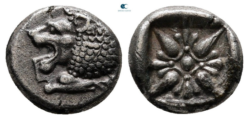 Ionia. Miletos circa 525-475 BC. 
Diobol AR

 mm, 1,04 g



very fine