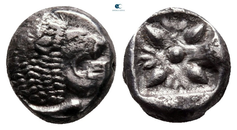 Ionia. Miletos circa 525-475 BC. 
Diobol AR

9 mm, 1,09 g



very fine