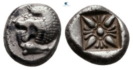 Ionia. Miletos circa 525-475 BC. Diobol AR