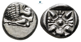 Ionia. Miletos circa 525-475 BC. Diobol AR