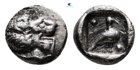 Ionia. Miletos circa 525-475 BC. Tetartemorion AR