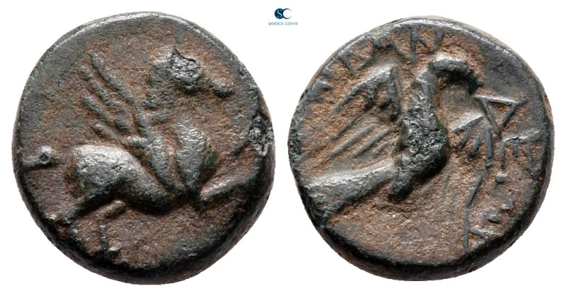 Caria. Alabanda circa 200-0 BC. 
Bronze Æ

12 mm, 1,49 g



very fine