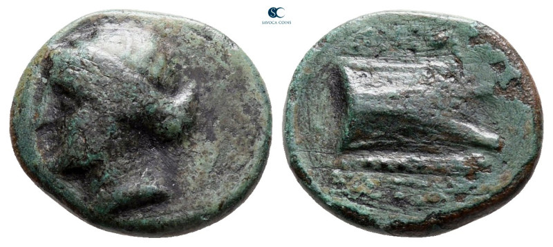 Caria. Knidos circa 300-200 BC. 
Bronze Æ

14 mm, 1,84 g



nearly very f...