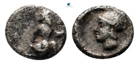 Persia. Achaemenid Empire. Uncertain Cilician mint. Time of Artaxerxes II to Darios III 404-330 BC. Tetartemorion AR