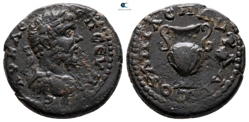 Thrace. Pautalia. Septimius Severus AD 193-211. 
Bronze Æ

19 mm, 4,58 g

...