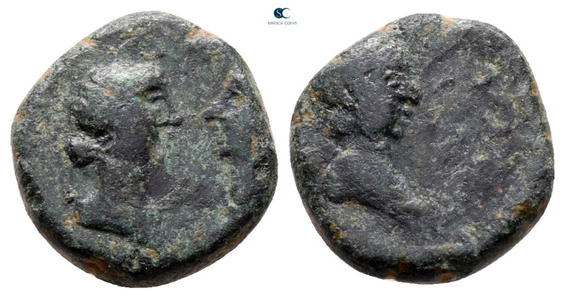 Mysia. Kyzikos. Britannicus with Antonia and Octavia AD 41-55. 
Bronze Æ

13 ...