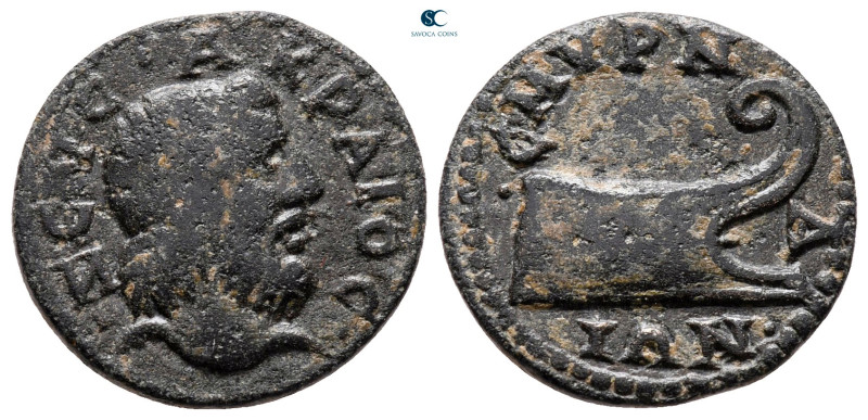 Ionia. Smyrna. Pseudo-autonomous issue circa AD 100-200. 
Bronze Æ

18 mm, 3,...