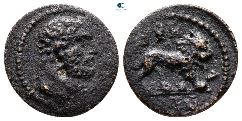 Lydia. Hyrkaneis. Pseudo-autonomous issue AD 193-217. 
Bronze Æ

13 mm, 1,46 ...