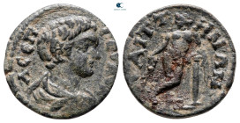 Lydia. Saitta. Geta, as Caesar AD 197-209. Bronze Æ