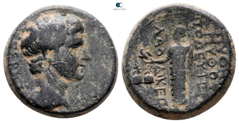 Phrygia. Laodikeia ad Lycum. Tiberius AD 14-37. Pythes, son of Pythes, magistrat...