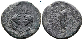 Phrygia. Laodikeia ad Lycum. Pseudo-autonomous issue AD 41-54. Homonoia issue with Smyrna. Bronze Æ
