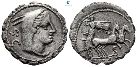 L. Procilius 80 BC. Rome. Serrate Denarius AR