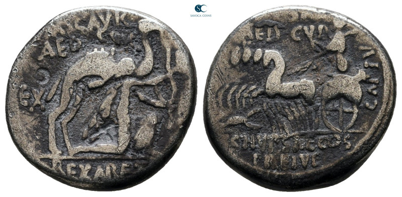 M. Aemilius Scaurus and P. Plautius Hypsaeus 58 BC. Rome
Denarius AR

18 mm, ...