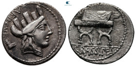 P. Licinius Crassus M.f 55 BC. Rome. Denarius AR