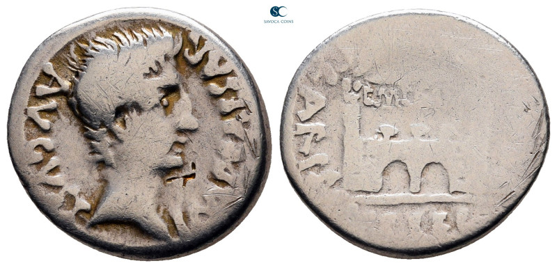 Augustus 27 BC-AD 14. Emerita
Denarius AR

18 mm, 3,56 g



nearly very f...