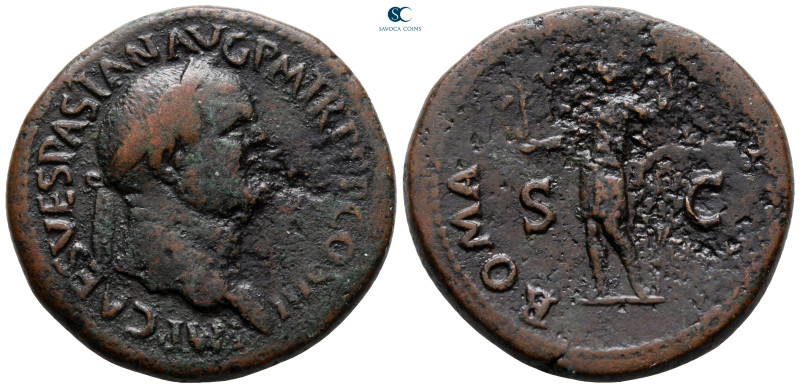 Vespasian AD 69-79. Rome
Sestertius Æ

35 mm, 25,58 g



nearly very fine...