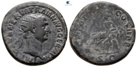 Trajan AD 98-117. Rome. Dupondius Æ