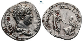 Hadrian AD 117-138. Rome. Fourreé Denarius Æ