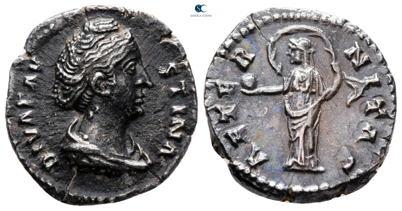 Diva Faustina I AD 140-141. Rome
Denarius AR

19 mm, 2,94 g



very fine