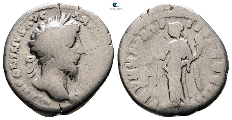 Marcus Aurelius AD 161-180. Rome
Denarius AR

18 mm, 2,94 g



nearly ver...