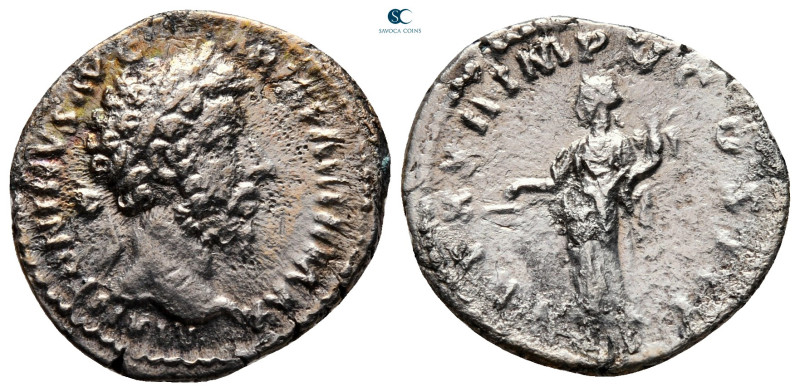 Marcus Aurelius AD 161-180. Rome
Denarius AR

19 mm, 2,69 g



nearly ver...