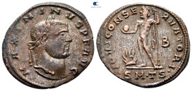Maximinus II Daia AD 310-313. Thessaloniki. Follis Æ