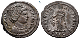 Helena. Augusta AD 324-3230. Treveri. Follis Æ silvered