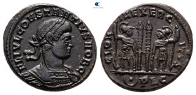 Constantius II, as Caesar AD 337-347. Lugdunum. Follis Æ